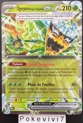 Carta pokemon ogerpon 012 131 - pokemon,