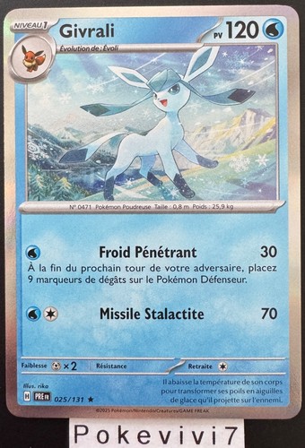 Carta pokemon givrali 025 131 - pokemon,
