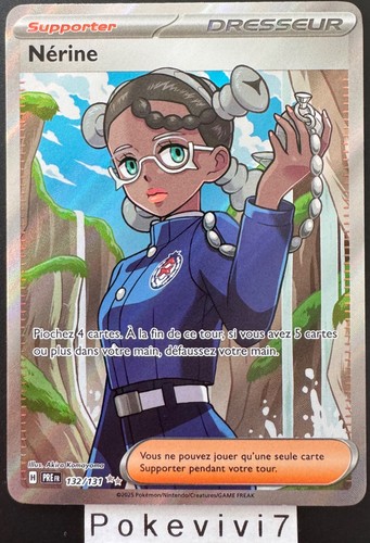 Carta pokemon nerine 132 - carta,