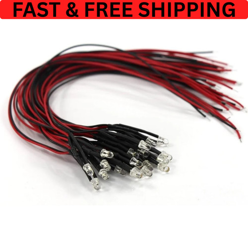 20pz luci led precablate - precablate, 5mm