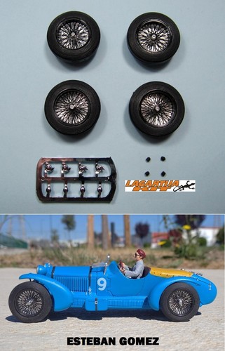 Brm black spoked wheels - 4x,